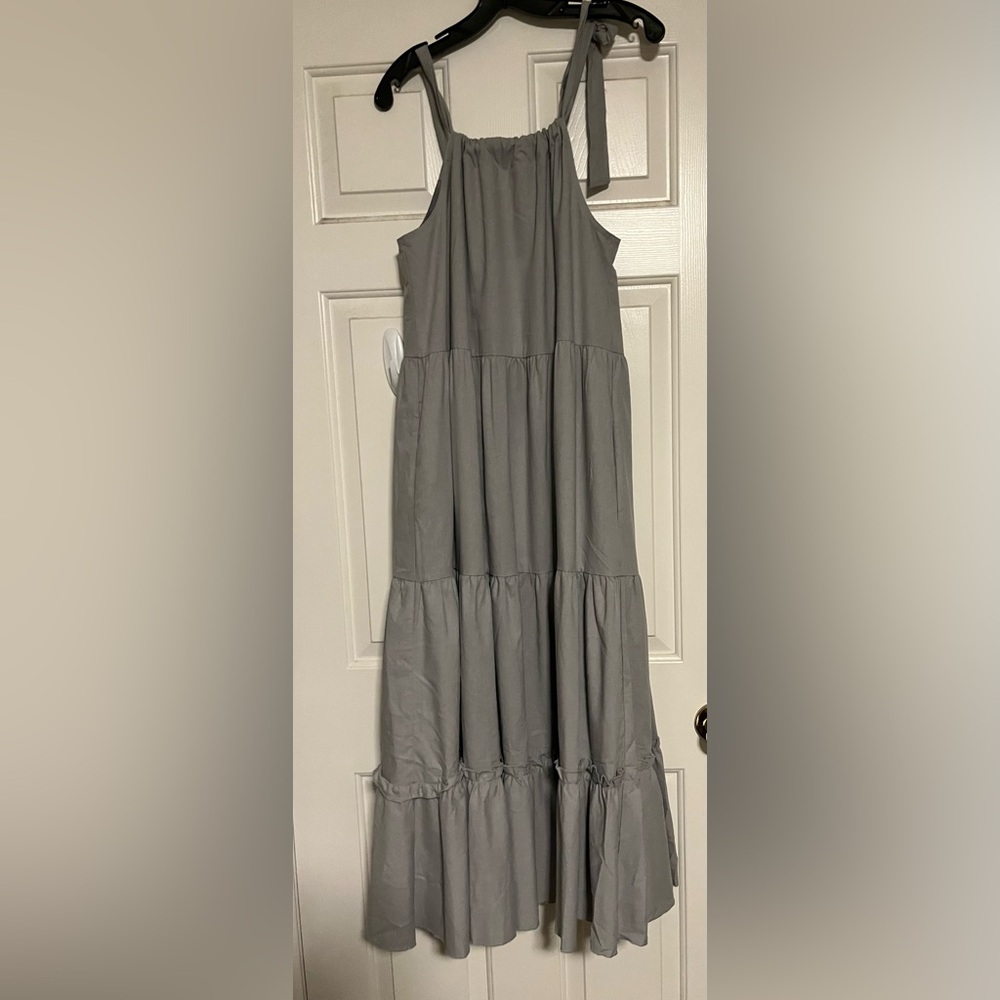 grey maxi dress by egreis size xl